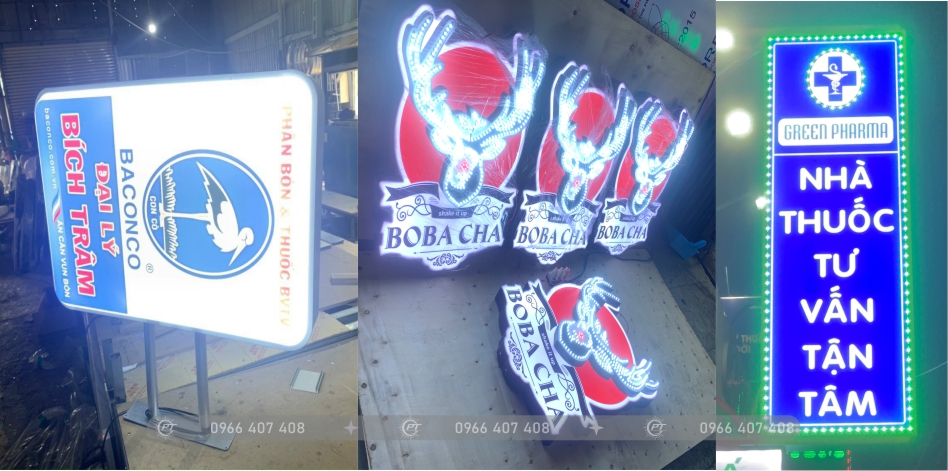 Thi công bảng hiệu tại Bình Dương