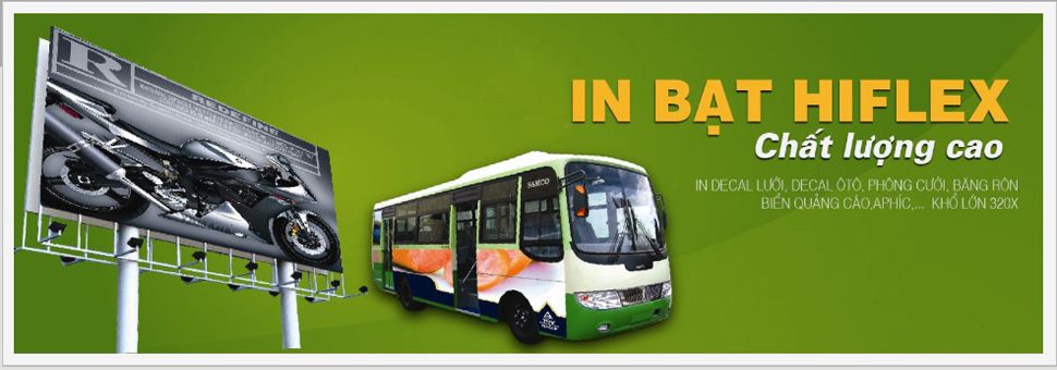 in bạt quảng cáo tại Bình Dương