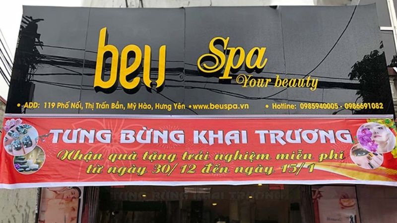 In băng rôn khai chương