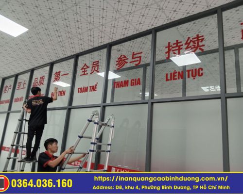 THI CÔNG BẢNG HIỆU MICA CẮT LASER TẠI VSIP 2, VSIP 2A | PHÚ QUÝ NEG