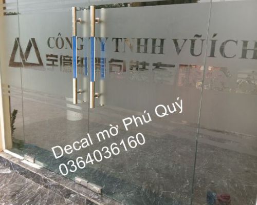 Dịch Vụ Thi Công Decal Mờ, Decal Màu Giá Rẻ & Nhanh Chóng | Miễn Phí Thiết Kế