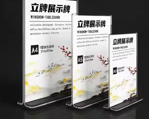 Kệ Mica Để Bàn A4 Trong Suốt | Gia Công Theo Yêu Cầu – Phú Quý NeG