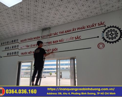 THI CÔNG BẢNG HIỆU MICA CẮT LASER TẠI VSIP 2, VSIP 2A | PHÚ QUÝ NEG