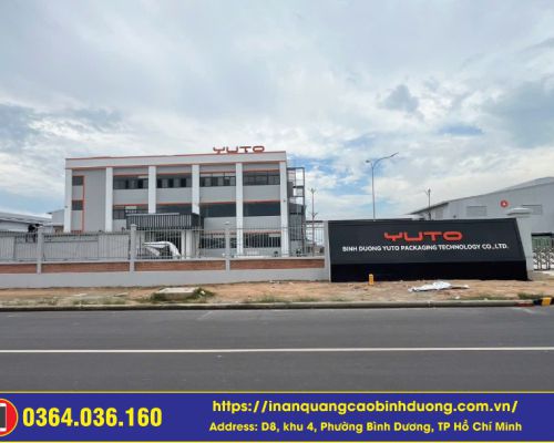 Làm Bảng Hiệu Inox Tòa Nhà, Bảng Cổng Công Ty Tại Hội Nghĩa VSIP 3