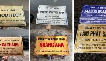 Bảng Mica Công Ty - Bảng Tên Công Ty - Tại Bình Dương Lấy Ngay