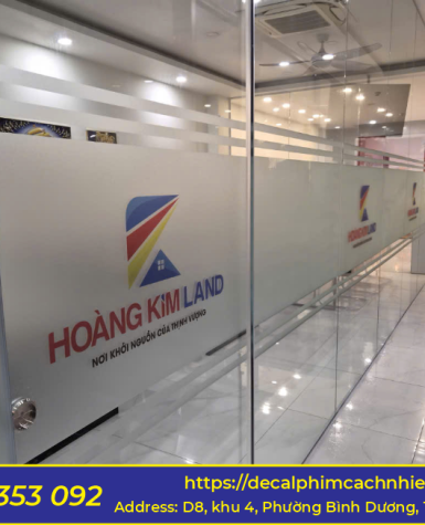 Thi Công Decal Mờ In Logo UV Tại KCN VSIP 3 Hội Nghĩa | Phú Quý NEG