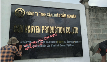 THI CÔNG LẮP ĐẶT BẢNG HIỆU CÔNG TY TẠI KCN TÂN BÌNH BÌNH DƯƠNG