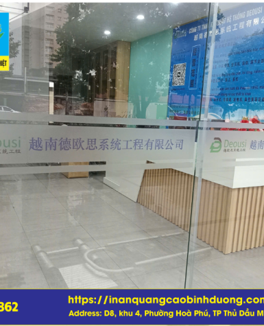 DÁN DECAL MỜ TẠI MỸ PHƯỚC 1,2,3,4 TẠI BẾN CÁT BÌNH DƯƠNG